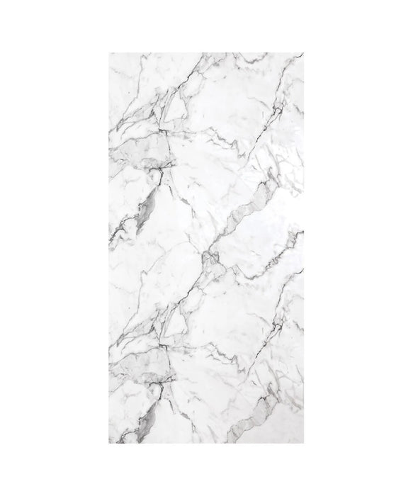 Calacatta Marble Effect Laminate Unlipped Wall Panel (240cm x 90cm)