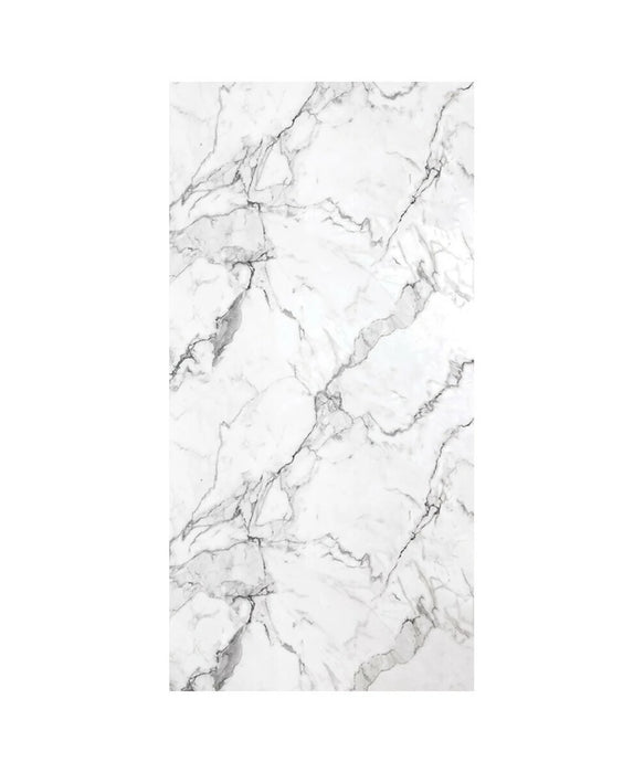 Calacatta Marble Effect Laminate Hydrolock Wall Panel (240cm x 90cm)