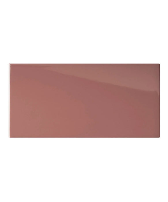 Matrix® Quartz Pink Gloss Tile (9.8cm x 19.8cm)