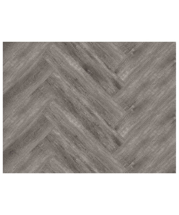 Box of Pronto™ Parkhurst Grey Herringbone Luxury Vinyl Tile