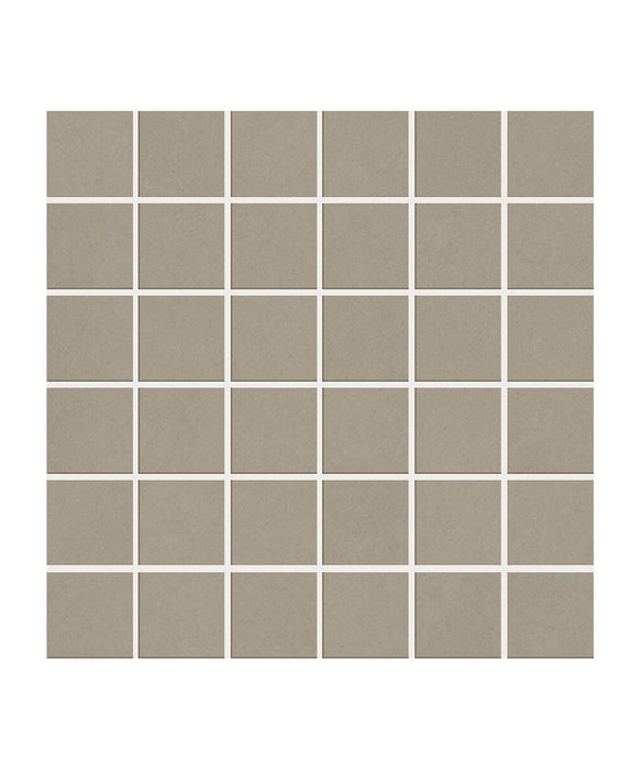 Regal® Grey Matt Square Mosaic Tile