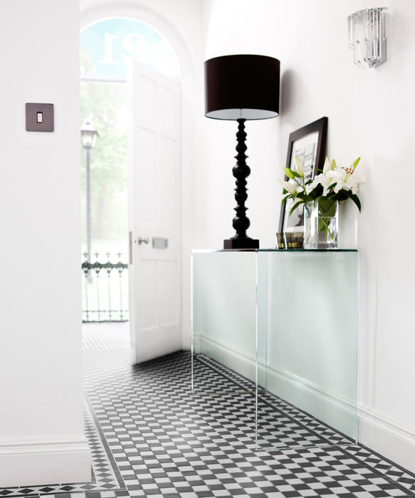 Victorian Black/White Chequer Tile