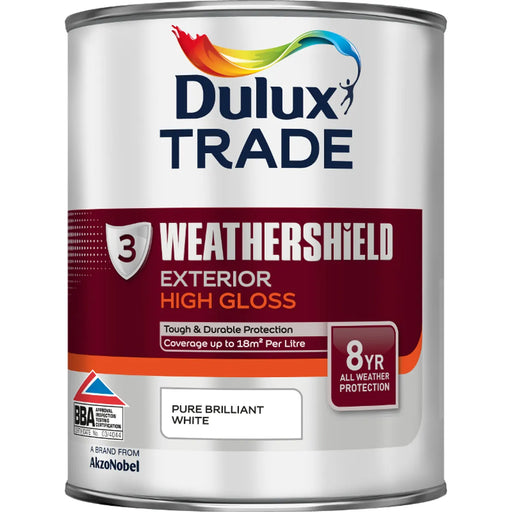  Dulux Trade Weathershield Gloss Brilliant White