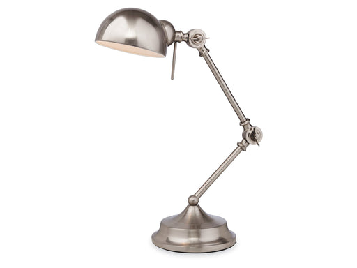 Beau Table Lamp - Brushed Steel 