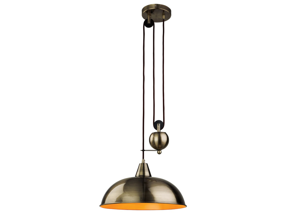 Century Rise & Fall Pendant - Antique Brass