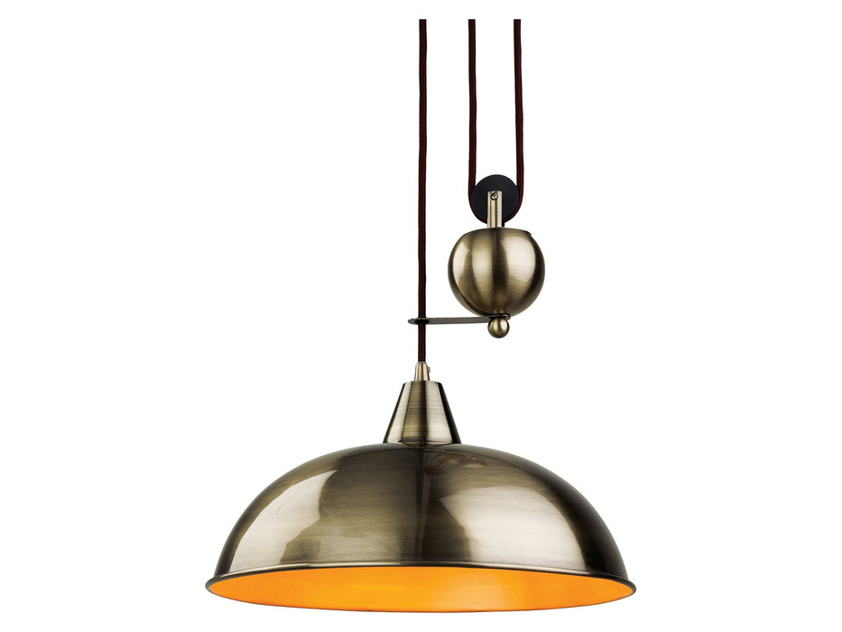 Century Rise & Fall Pendant - Antique Brass