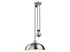 Century Rise & Fall Pendant - Brushed Steel 