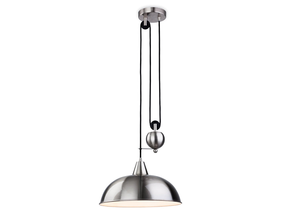 Century Rise & Fall Pendant - Brushed Steel 