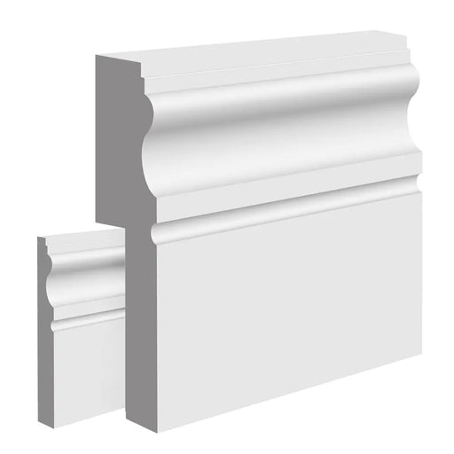 Primed Lisbon MDF Skirting Board Cover