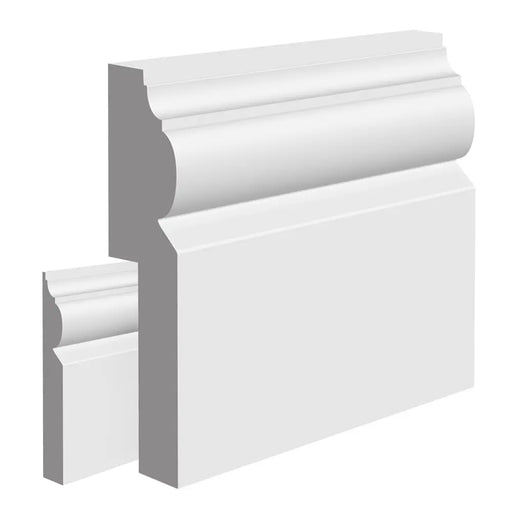 Unprimed Torus II MDF Skirting Board Cover