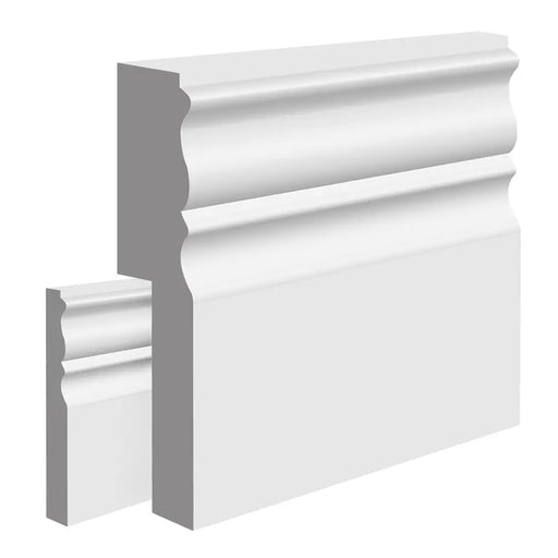 Primed Stockholm MDF Skirting Board Cover