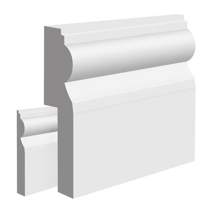 Unprimed Torus I MDF Skirting Board Cover