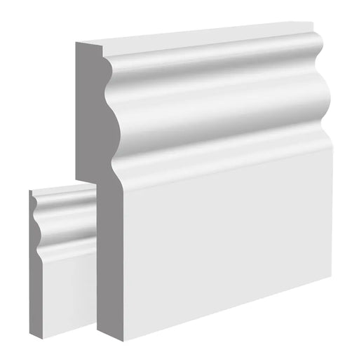 Unprimed Regency MDF Skirting Board Cover