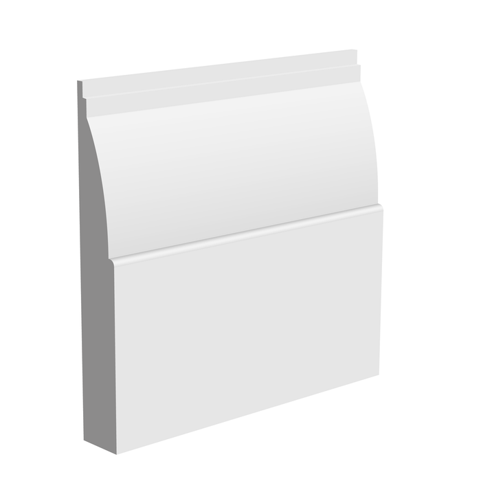 95mm Ovolo MDF Skirting Board - Primed or Unprimed