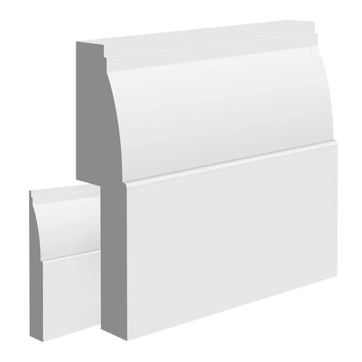 Primed Ovolo MDF Skirting Board Cover