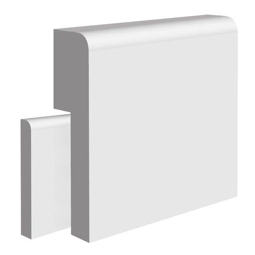 Primed Half Bullnose MDF Skirting Board Cover