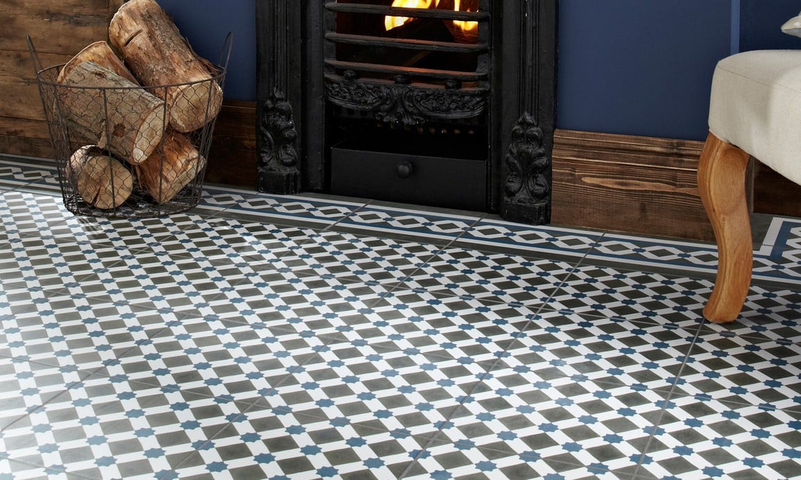 Statements™ Henley™ Ice Border Tile