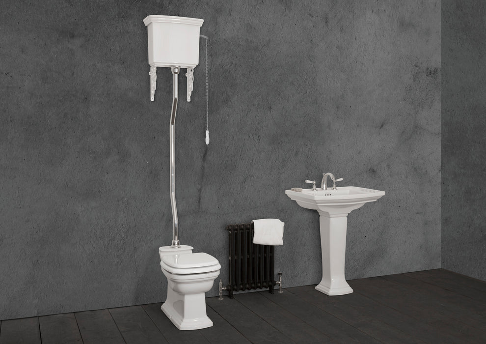 Hurlingham Chichester High Level Traditional Toilet- WC, Cistern & Pan