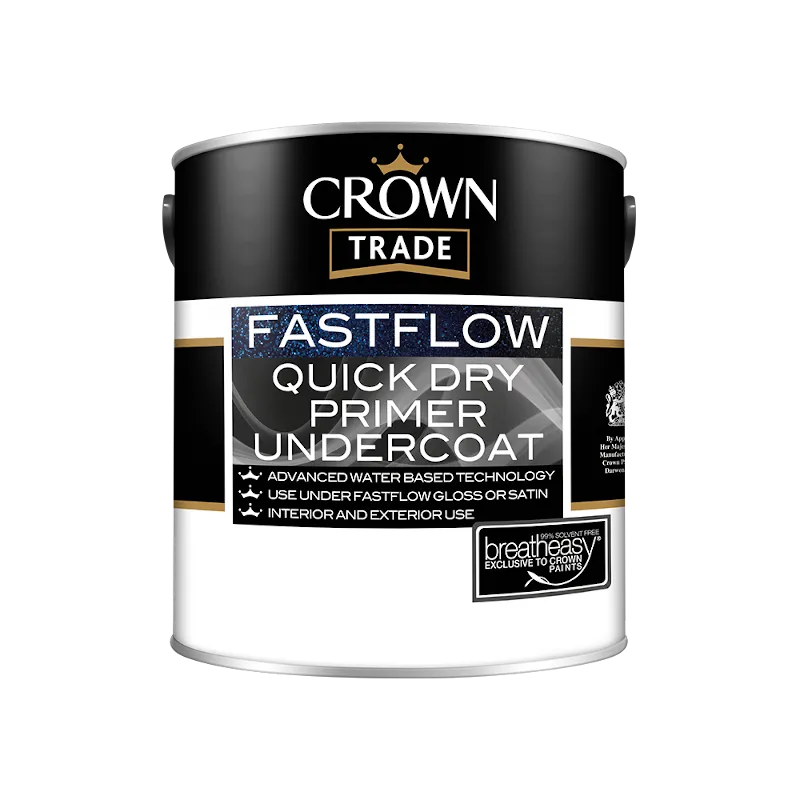 Crown Trade Fast Flow Quick Dry Primer Undercoat White — Trade ...