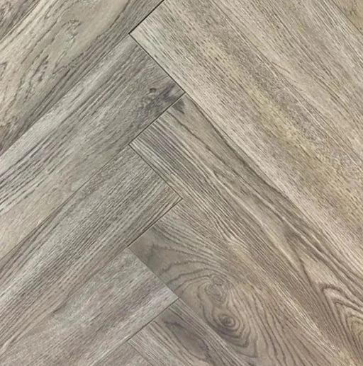 Herringbone Laminate Flooring – Silver Oak – 12mm- 1.8m2 Box