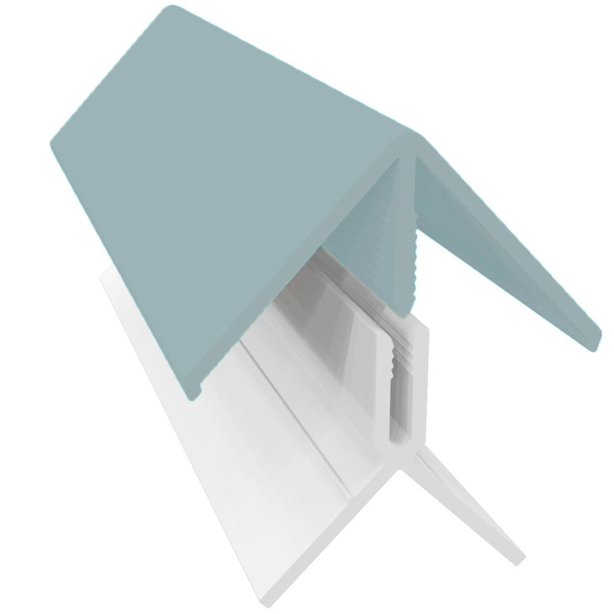 Pale Blue Fortex 2 Part External Corner Trim (3m length) — Trade ...