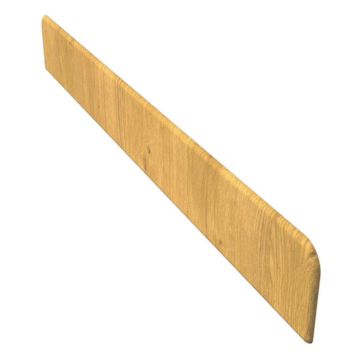 Irish Oak Freefoam Square Fascia Reveal Liner End Cap 250mm (300mm length)