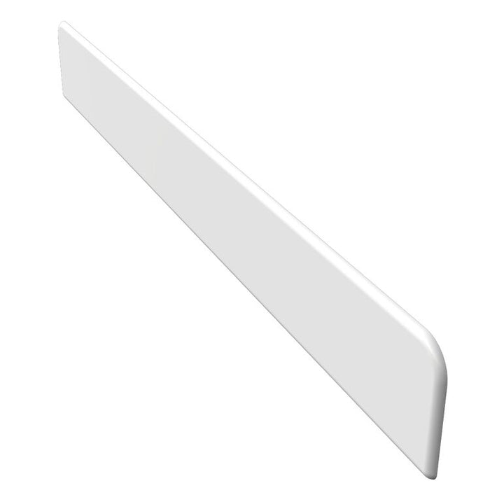 White Freefoam Square Fascia Reveal Liner End Cap 250mm (300mm length)