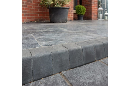 Marshalls Keykerb Small Bullnosed Charcoal Kerb Pack 125mm x 100mm x 127mm