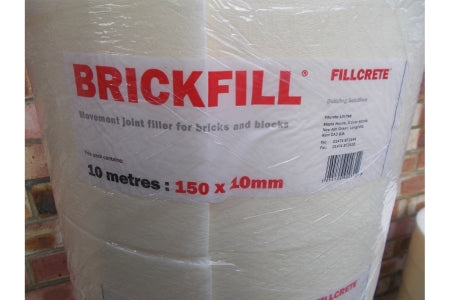 Fillcrete Expansion Joint Brickfill Roll 10mm x 150mm x 10m