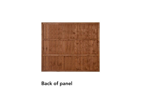 6 ft x 5ft 1.83m x 1.52m Closeboard Fence Panel