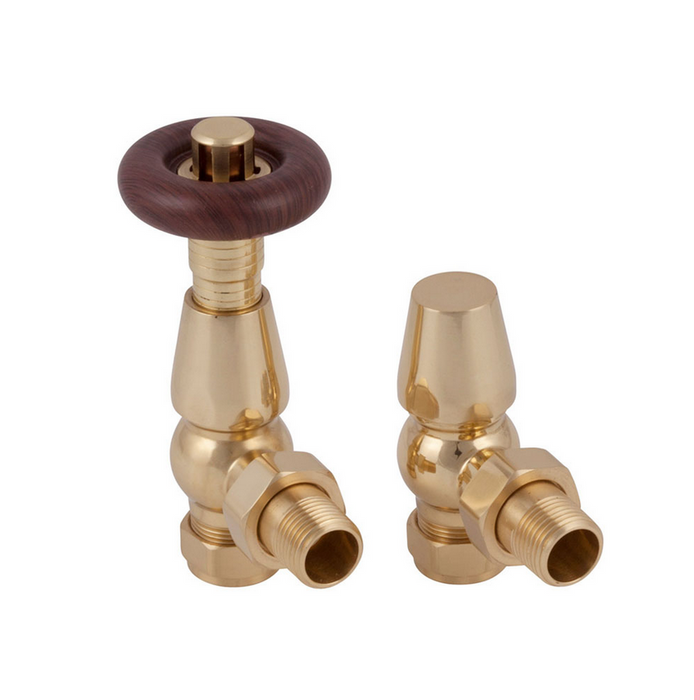 Carron Kingsgrove Thermostatic Valve- Unlacquered Brass Finish