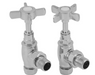 Carron Set of 2 Towel Rail Manual Valves- Chrome Finish