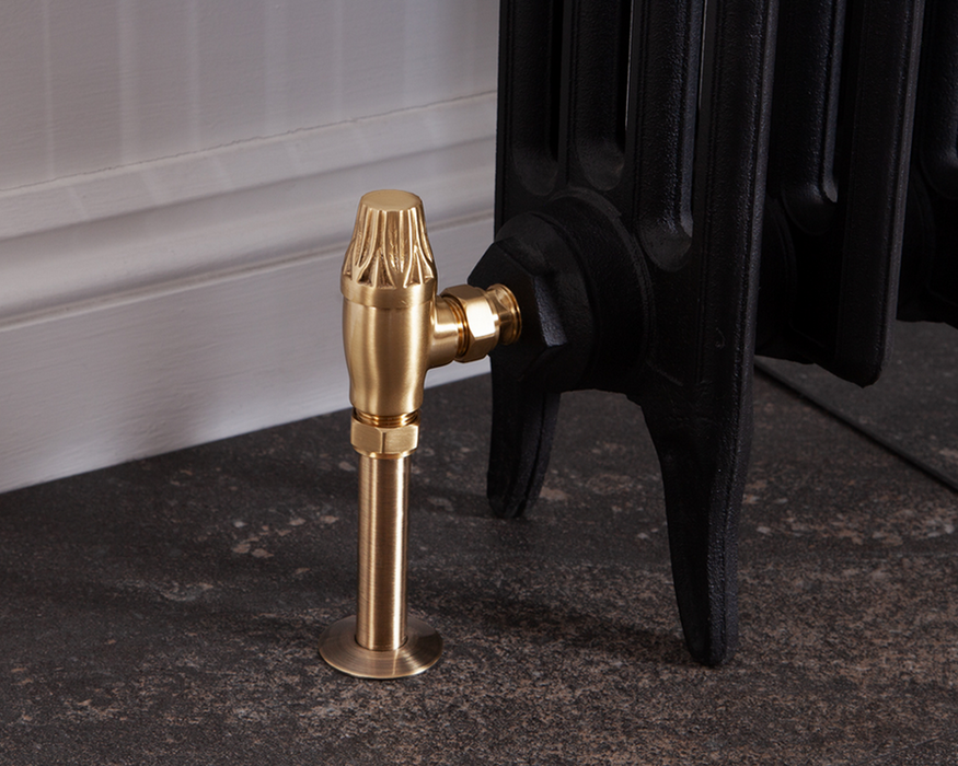 Carron Crocus Thermostatic Valve- Lacquered Brushed Brass