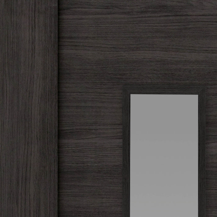 JB Kind Alabama Dark Grey Glazed Laminate Internal Door