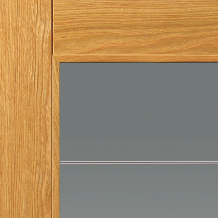 JB Kind Medina Oak Glazed Internal Door