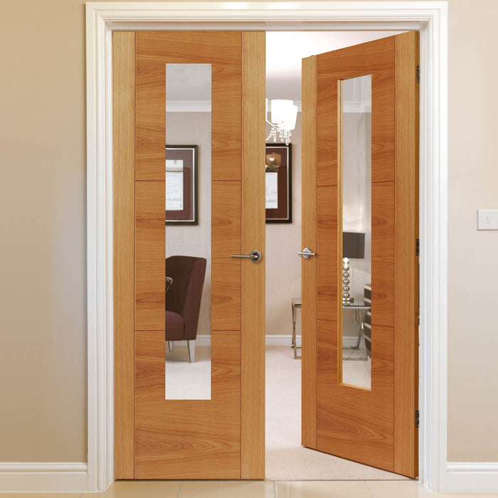 JB Kind Mistral Oak Glazed Internal Door