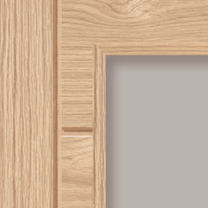 JB Kind Palomino Oak Clear Glazed Internal Door