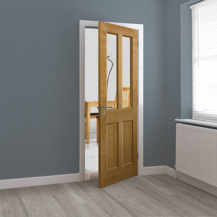 JB Kind Severn Oak Glazed Internal Door