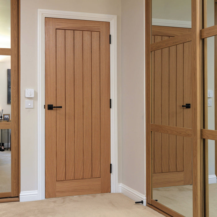 JB Kind Thames Oak Internal Fire Door - Unfinished