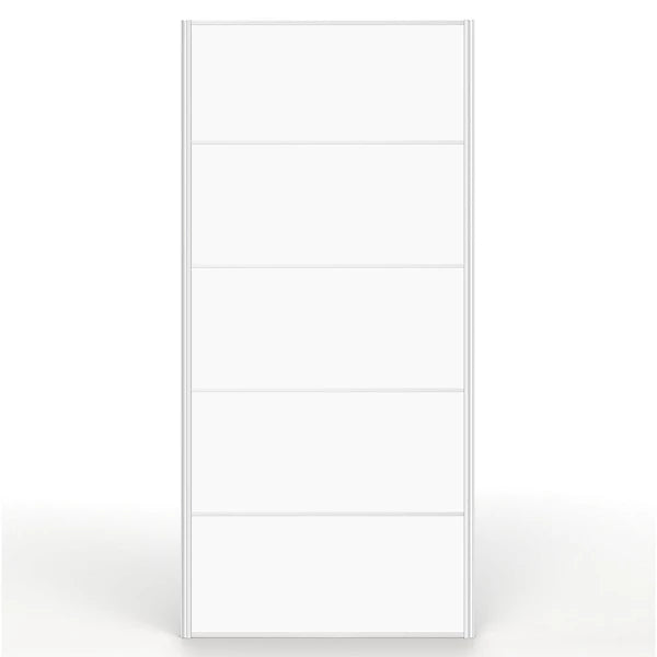 Fitted Wardrobe Door - Sliding - Solid White Satin  - 950mm