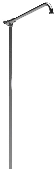 Hurlingham Shower Arm With Riser Rail - 1018x488mm