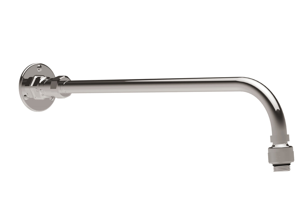 Hurlingham Wall Mounted Shower Arm, Adjustable - 123-453mm