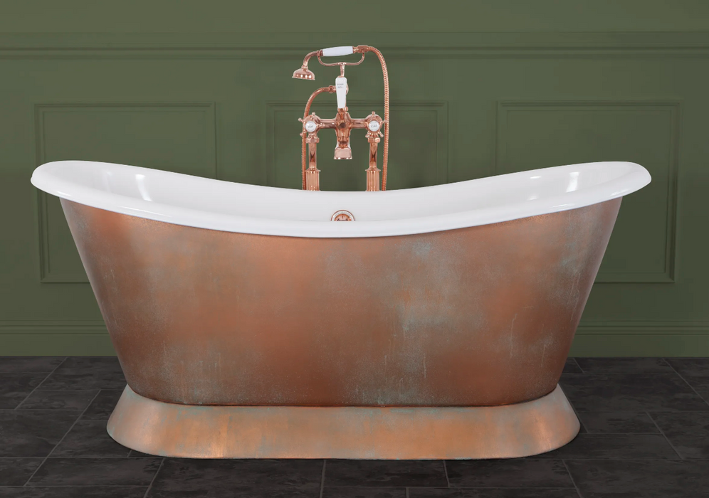 Hurlingham Painting of Cast Iron or Copper Bath, Verdigris - Includes Materials