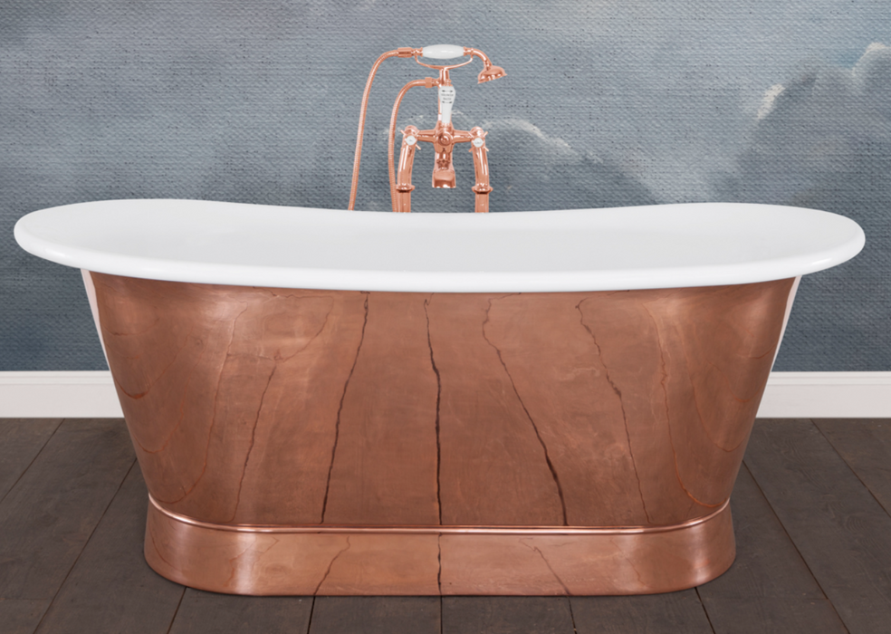 Hurlingham Application of White Enamel Interior to a Copper or Brass Bath