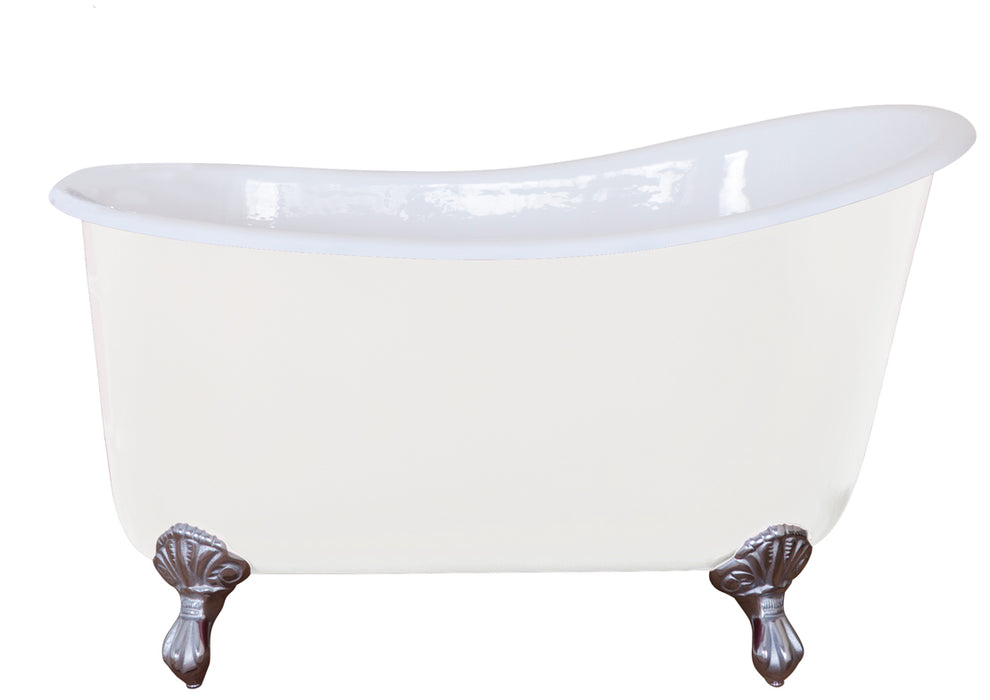 Hurlingham Shelley Freestanding Cast Iron Slipper Bath 1370 x 730mm