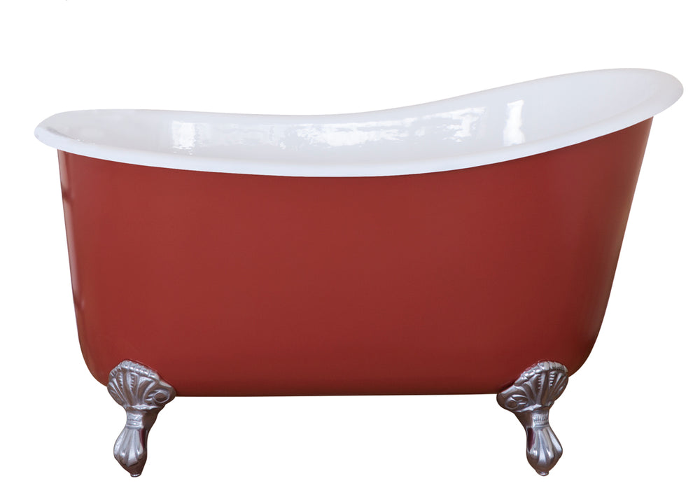 Hurlingham Shelley Freestanding Cast Iron Slipper Bath 1370 x 730mm