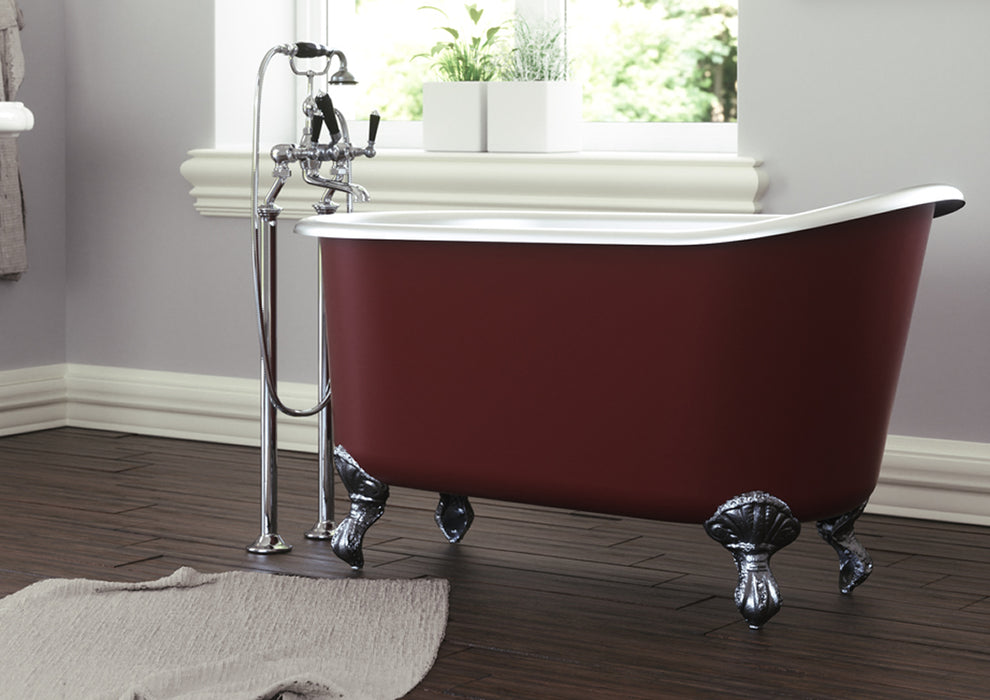 Hurlingham Shelley Freestanding Cast Iron Slipper Bath 1370 x 730mm