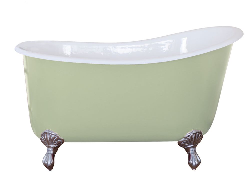 Hurlingham Shelley Freestanding Cast Iron Slipper Bath 1370 x 730mm