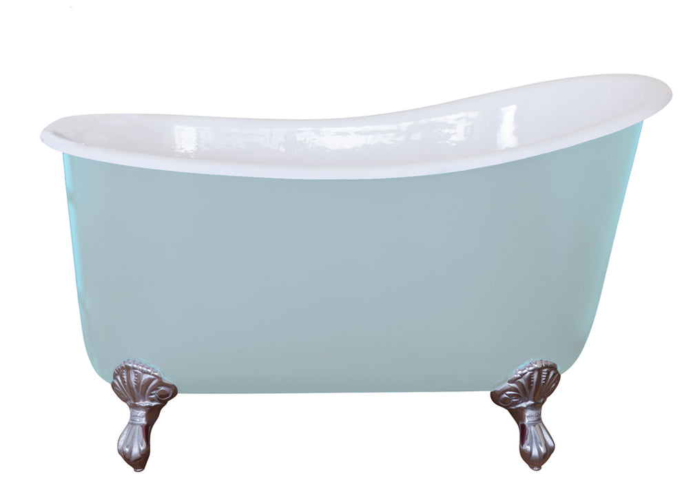 Hurlingham Shelley Freestanding Cast Iron Slipper Bath 1370 x 730mm