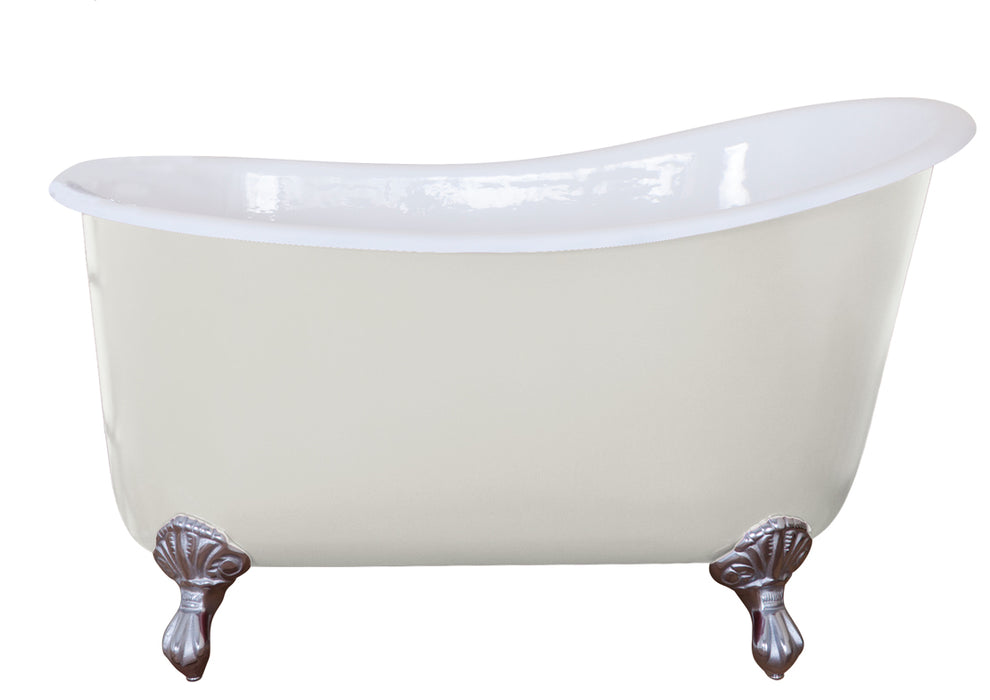 Hurlingham Shelley Freestanding Cast Iron Slipper Bath 1370 x 730mm